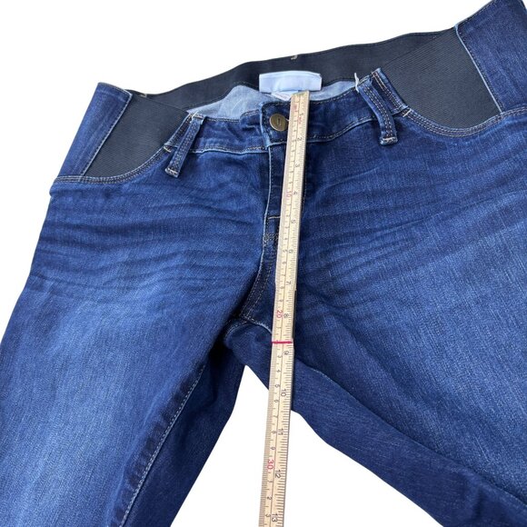 Isabel Maternity Skinny Entubado Jeans 8/29R Dark Wash Denim With Stretch Panel - Picture 12 of 12
